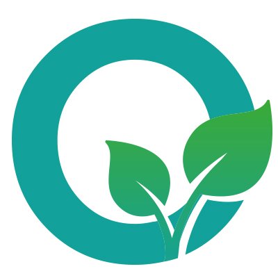 Square logo of CropIB: capital O with a drawn plantlet growing from it