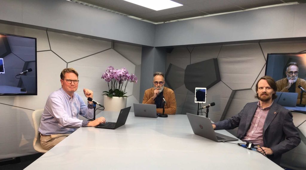 Picture of the studio from which the first KeyGene webinar was broadcasted in July 2020